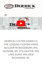 Mobile Screenshot of derrickcustomhomes.com